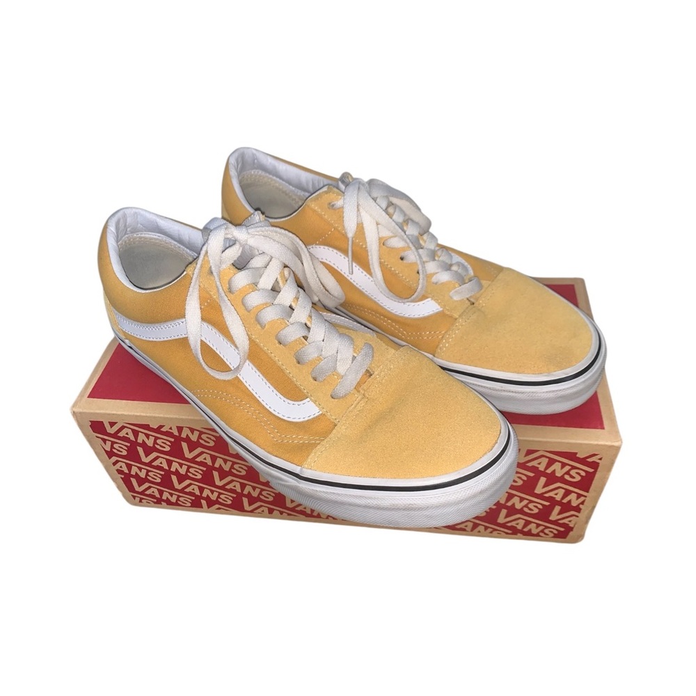 VANS OLD SKOOL OCHRE & TRUE WHITE MENS SHOES SIZE 9.5